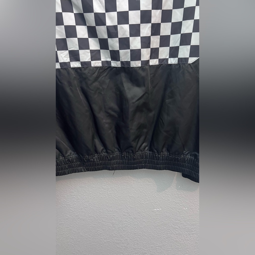 Forever 21 Black and White Checkered Windbreaker - Picture 6 of 10